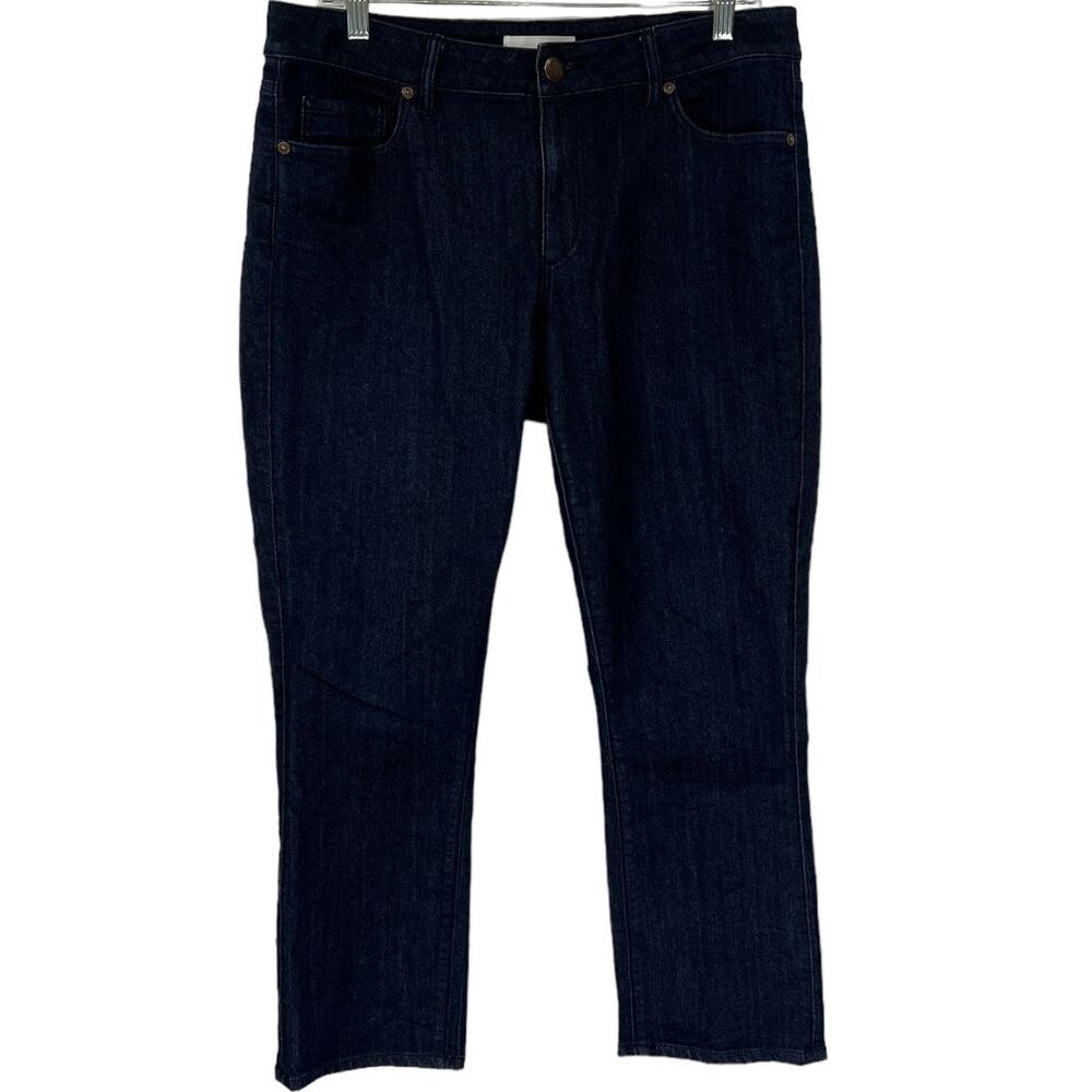 ANN TAYLOR LOFT Dark Denim Straight Leg Jeans SZ 29/8
